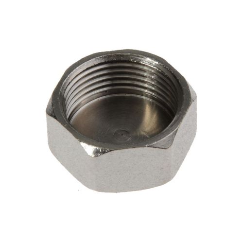 Заглушка никель 3/8" (10 мм) на трубу