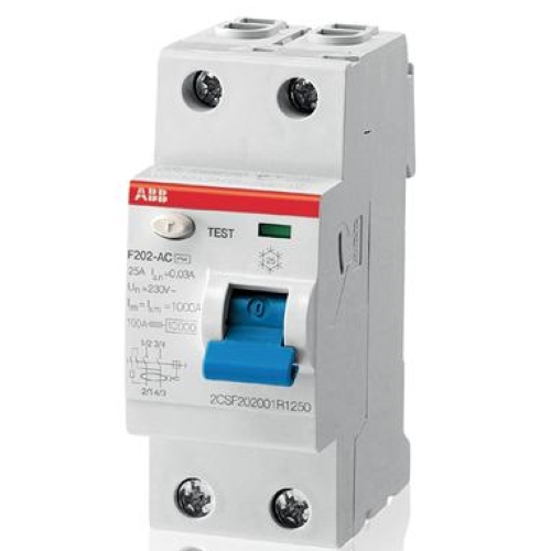 Устройство защитного отключения (УЗО)  ABB  2P  63А 300мА F 202