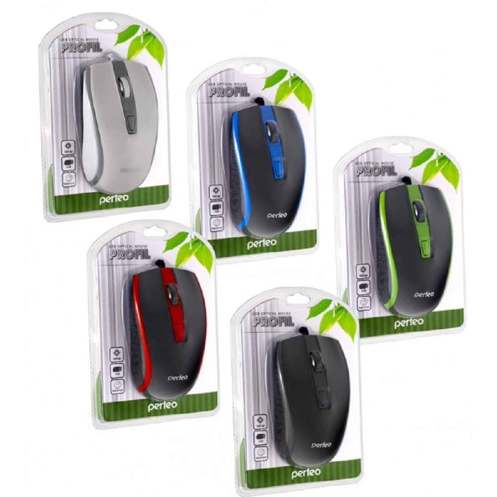 Мышь проводная  USB Perfeo PF-383 черн. 