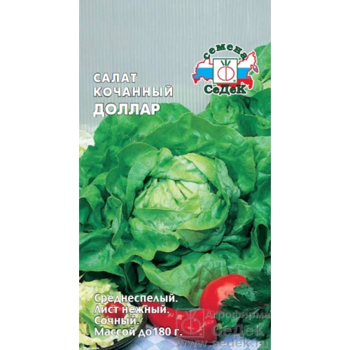Семена Салат кочанный Доллар, 0,5г., Седек