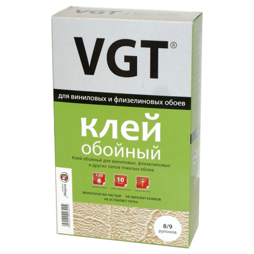 Клей обойный VGT для виниловых, флизелиновых и других типов тяжелых обоев 300гр 