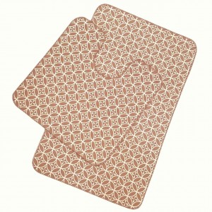 Набор ковриков 50*52см, 50*85см текстиль, ПВХ, Вилина 7060-002-beige 