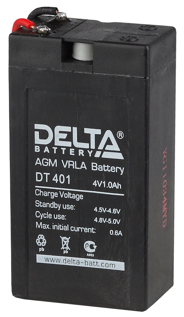 Аккумулятор  АКБ  DELTA  DT401 (4V 1.0A)