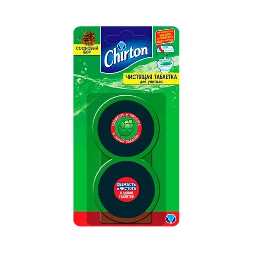 Средство таблетки чистящие для унитаза 2 шт. х 50 г Chirton "Сосна"