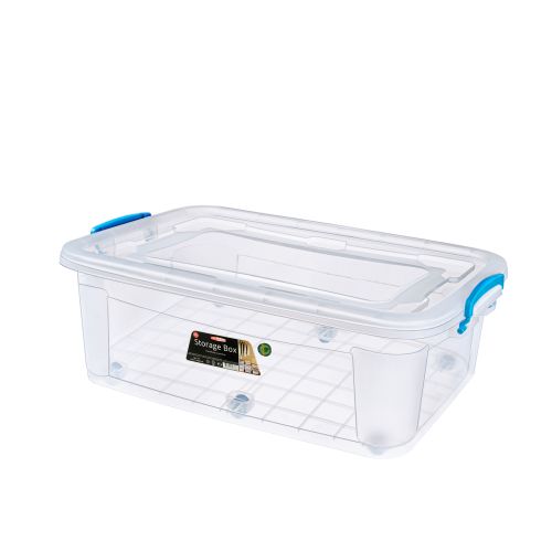 Контейнер прямоугольный 30,0л Storage Box (640х415х195) на колёсах ЭЛФ374