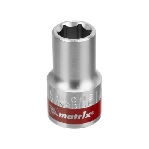 Головка торцевая, 11 мм, шестигранная, CrV, под квадрат 1/2 Matrix 13111