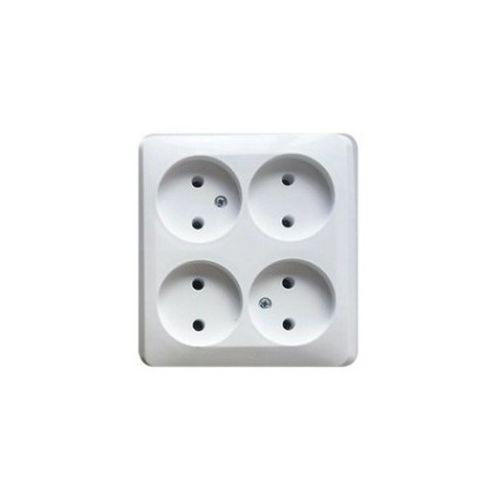 Розетка 4-местн. OУ Этюд PA 16-205B белый Schneider Electric