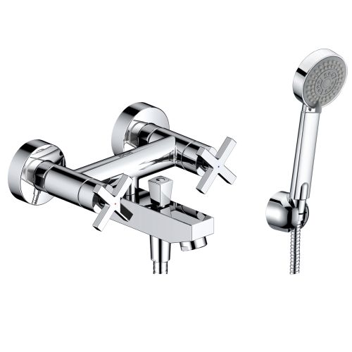 Смеситель для ванны Wasser Kraft Weser 7801 с коротким изливом, хром