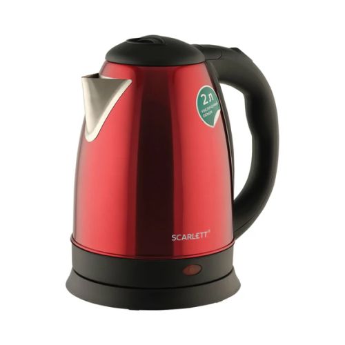 Чайник электрический металлический 2,0л, 1,8кВт SCARLETT SC-EK21S76 Красный 455448