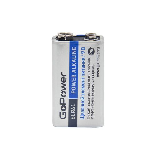 Батарейка крона 6F22 9V GoPower