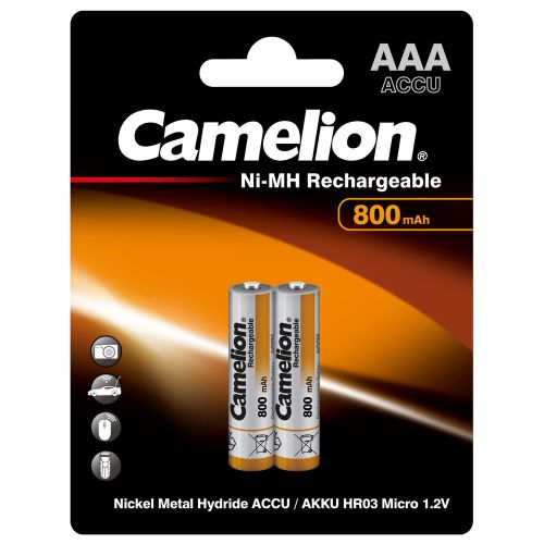 Аккумулятор AAA Camelion  800mAh Ni-Mh BL-2  