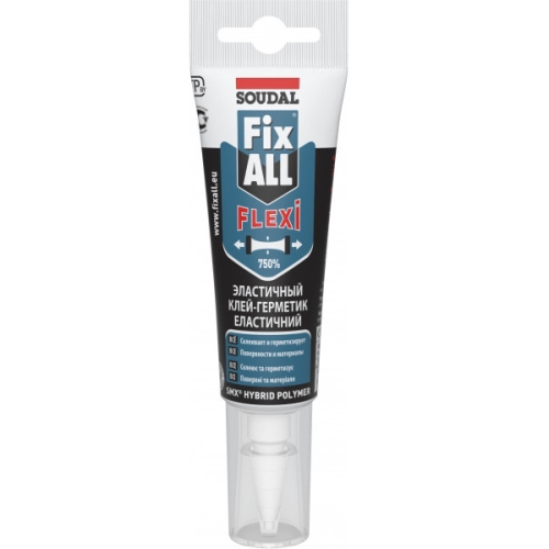 Клей-герметик Soudal Fix All FLEXI, (125 мл) тюбик белый 