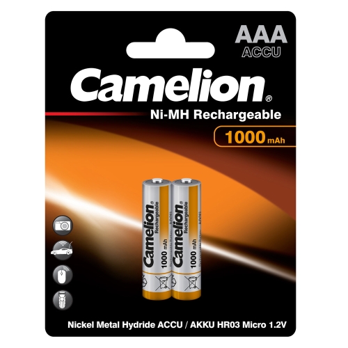 Аккумулятор Camelion 1000mAh Ni-Mh BL-2  AAA