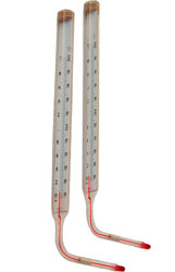 Термометр технический стеклянный спиртовой СП-2У 150С/104мм. угловой