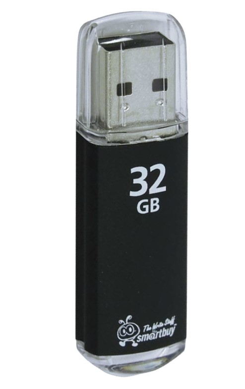 Флешка USB 2.0  32 Gb SmartBuy V-Cut SB32GBVC-K Черный