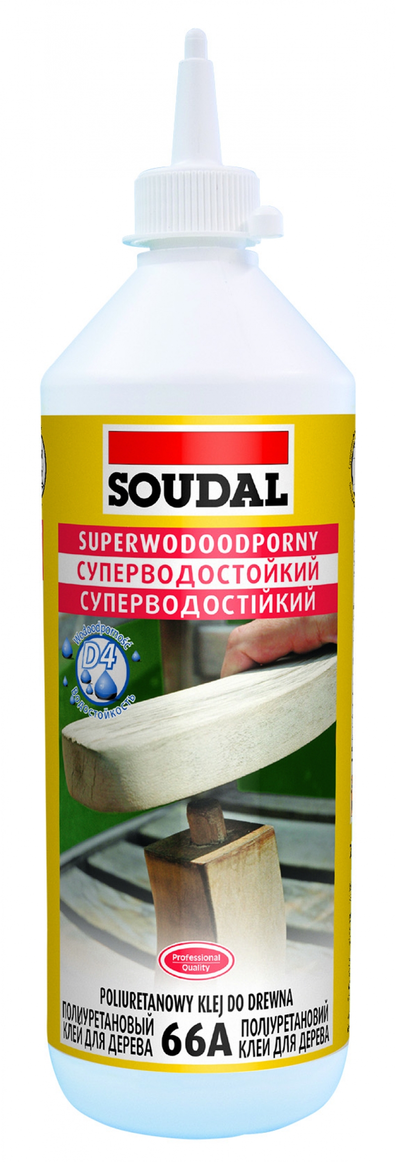 Клей ПВА "SOUDAL"  полиуритановый D4 66А 250гр