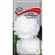 Семена Цветы Астра Башня Белая, 0,3г., Поиск