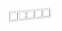 Рамка 5-ная белый AtlasDesign Schneider Electric ATN000105
