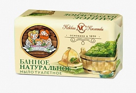 Мыло туалетное БАННОЕ натуральное 180 гр. Невская косметика