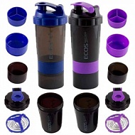 Шейкер с пружиной ECOS Twister HBS01, 750мл, микс Ecos 4740