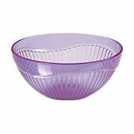 Миска пластиковая круглая 4 л, "Бриллиант" LuxPlastic L-338