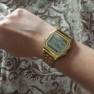 Часы наручные электронные CASIO 593 золото