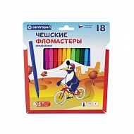 Фломастер 18 ЦВЕТОВ CENTROPEN "Пингвины" 1886