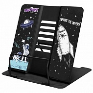 Подставка для книг ЮНЛАНДИЯ "Space", регулируемый угол наклона, металл, 237577