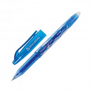Ручка гелевая стираемая синяя 0,5mm "BRAUBERG" 142823