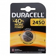 Батарейка таблетка CR2450 3v DURACELL  D-24,5 H-5,0