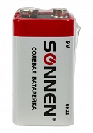 Батарейка крона 6F22 9V SONNEN солевая