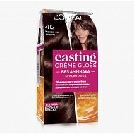 Краска для волос L'Oreal Casting Creme Gloss Без аммиака - 412 Какао со льдом