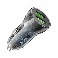 Зарядное устройство в прикуриватель 2 USB, 3.0A HOCO Z47