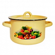 Кастрюля эмаль  7,0л Сентябрь