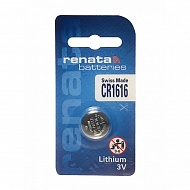 Батарейка таблетка CR1616 3v Renata D-16 H-1,6