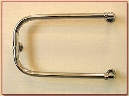 Полотенцесушитель П-образный нерж.  1" 320-600