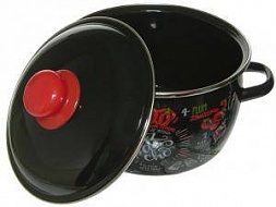 Кастрюля эмаль с ободком 3,0л Gazpacho