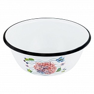 Миска эмаль 0,8л Hortensia, белоснежная